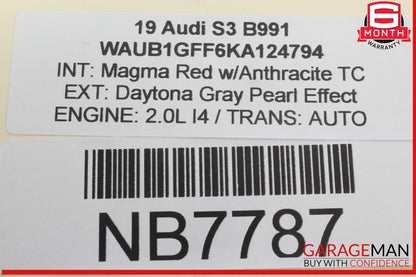 17-20 Audi S3 A3 Front Left Driver Side Door Control Module Unit 5Q0959393F OEM