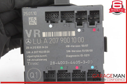08-18 Mercedes W212 E350 E400 C250 Front Right Side Door Control Module Unit OEM