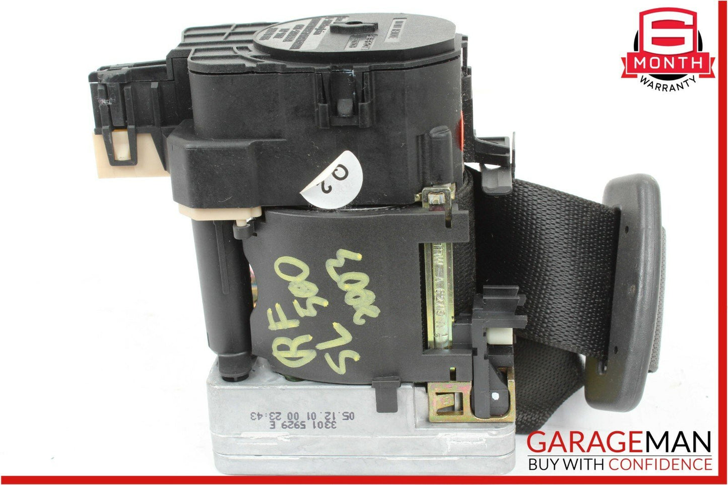 03-06 Mercedes R230 SL500 SL600 Front Right Seatbelt Seat Belt Retractor Black