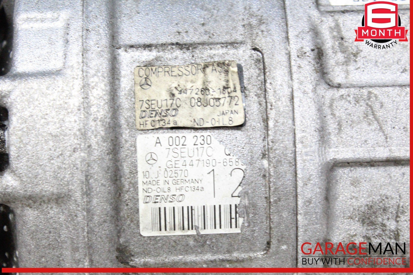 07-11 Mercedes W221 S550 CL550 A/C Air Conditioning Compressor 0022306711 OEM