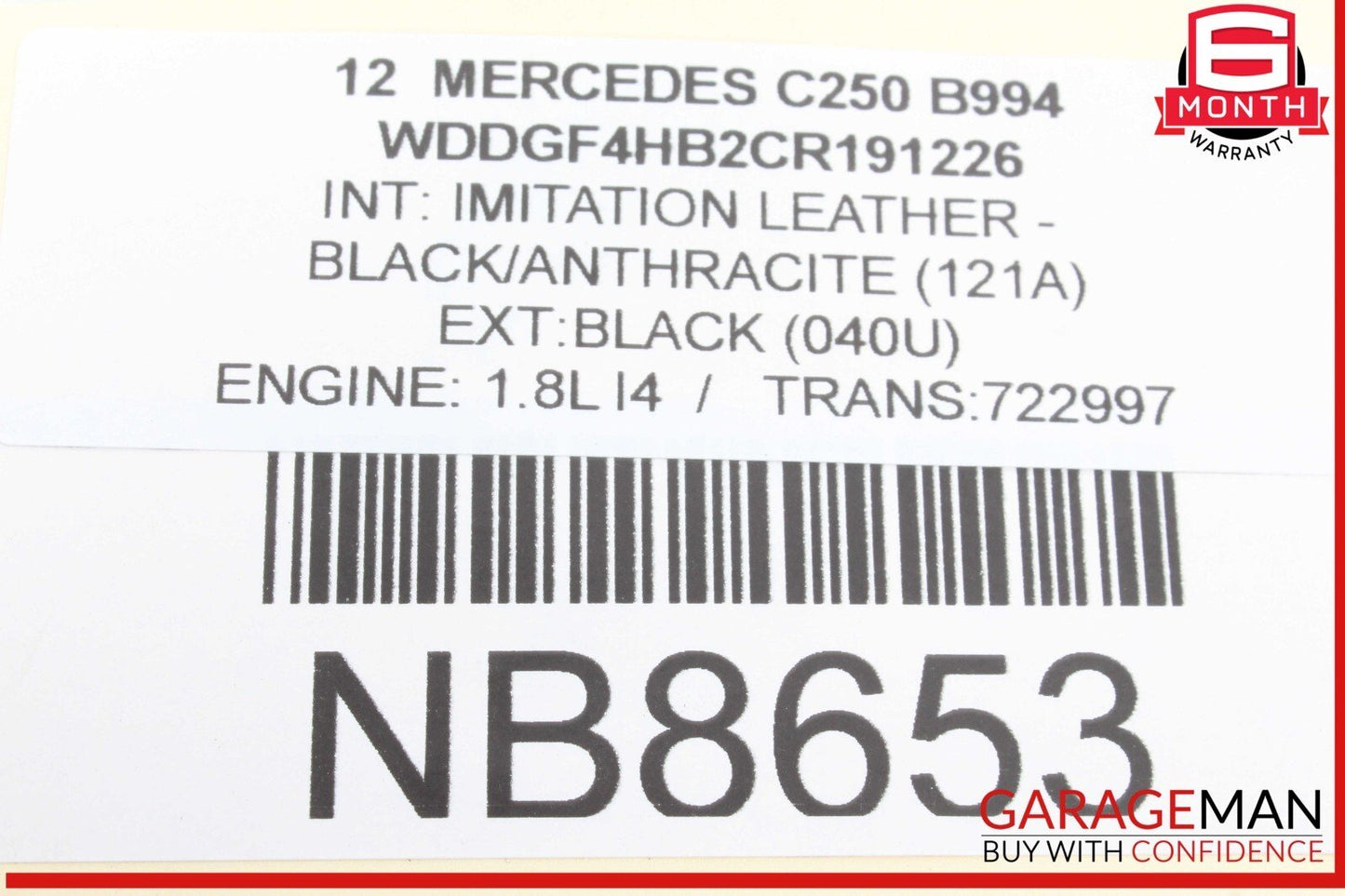 08-15 Mercedes W204 C250 Front Left Driver Side Suspension Lower Control Arm OEM