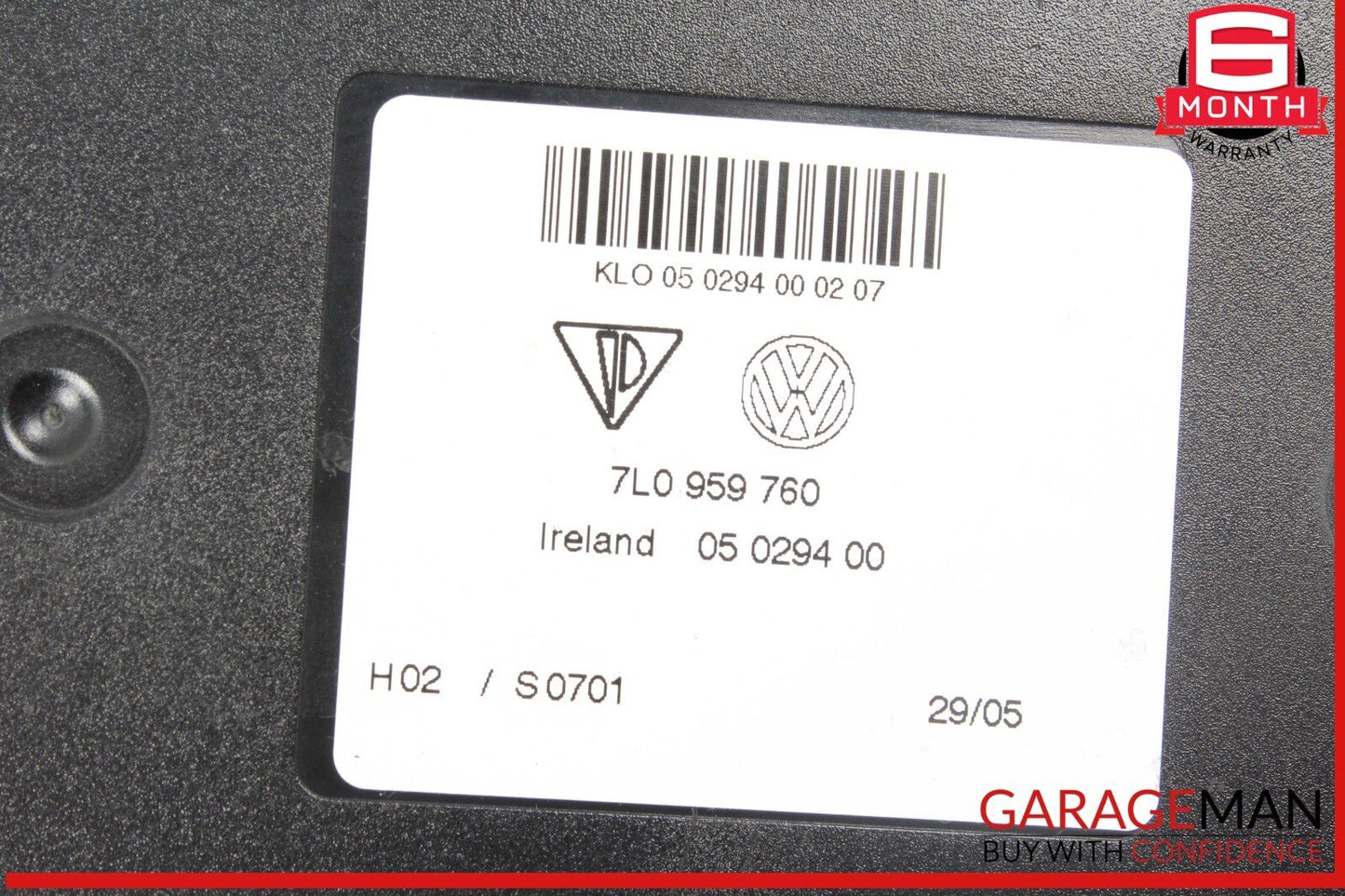 03-10 Porsche Cayenne 955 957 Front Left Driver Side Seat Control Module Unit