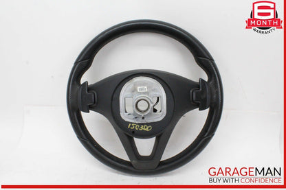 15-18 Mercedes W205 C300 GLC300 Steering Wheel Black w/ Paddle Shifters OEM