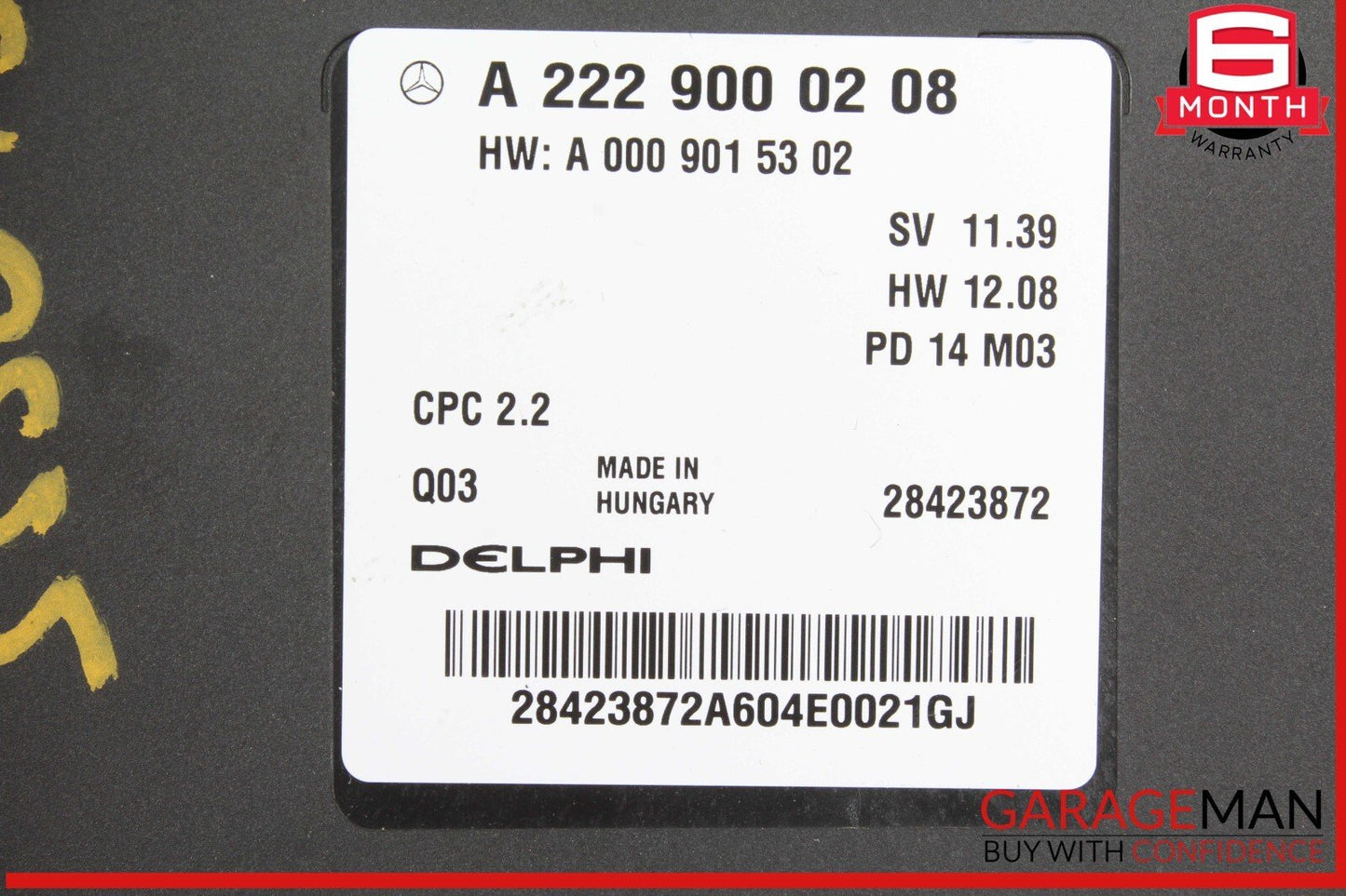 14-15 Mercedes W222 S550 S63 AMG Transmission Control Unit TCU 2229008108 OEM