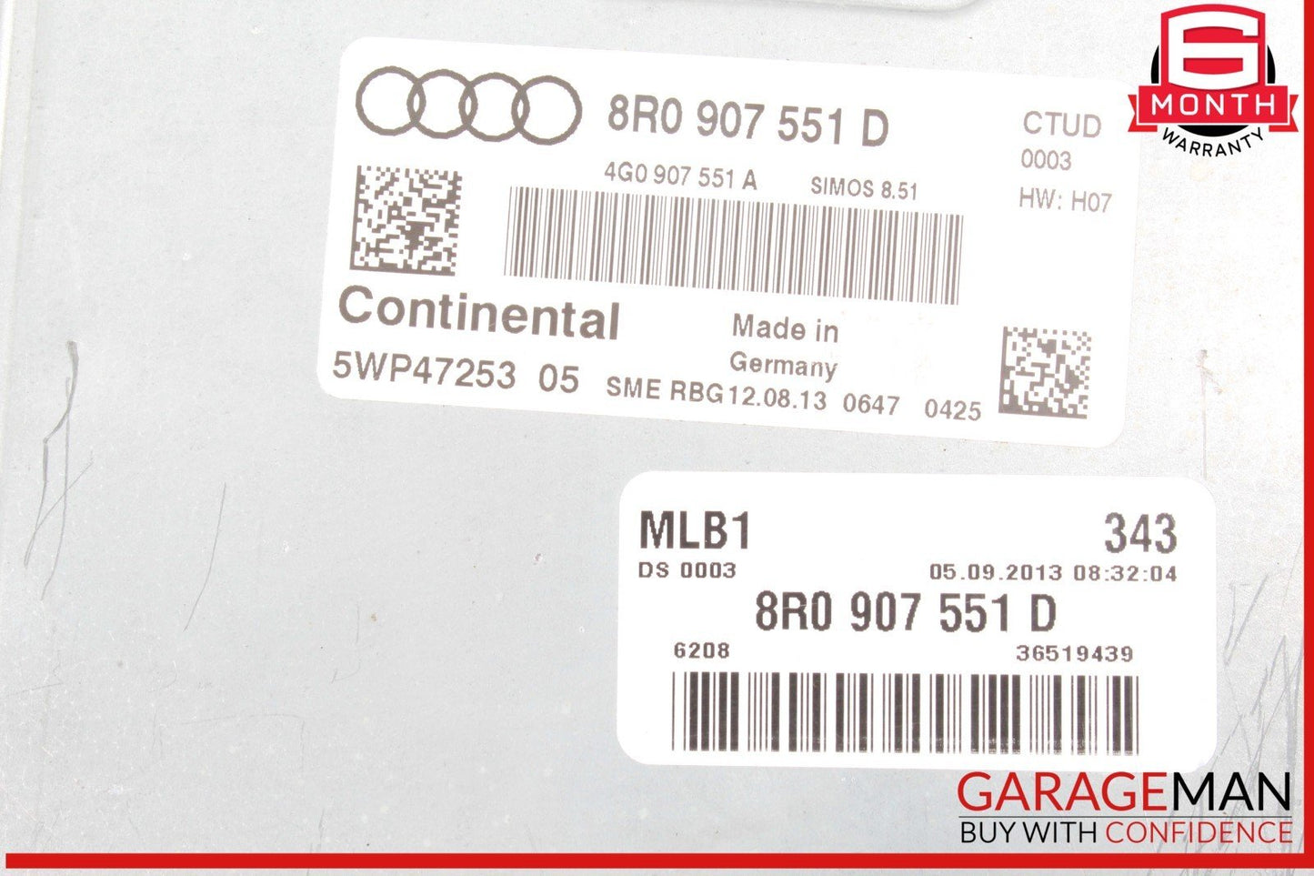 14-17 Audi SQ5 Engine Computer Control Module Unit ECU ECM 8R0907551D OEM