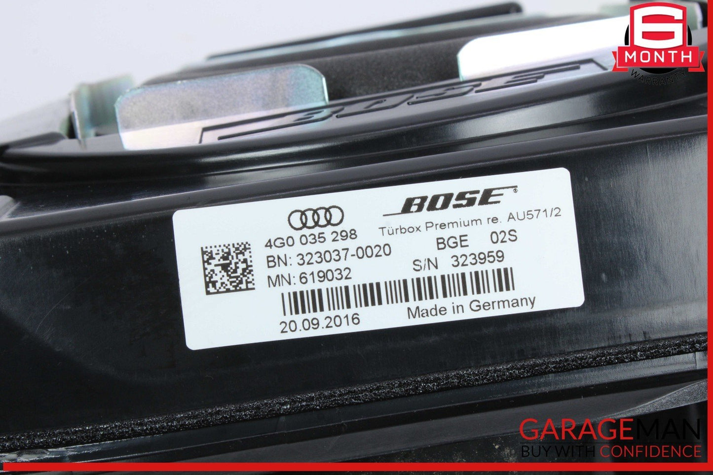 12-18 Audi A6 Front Left and Right Side Bose Subwoofer Bass Box Speaker Set OEM