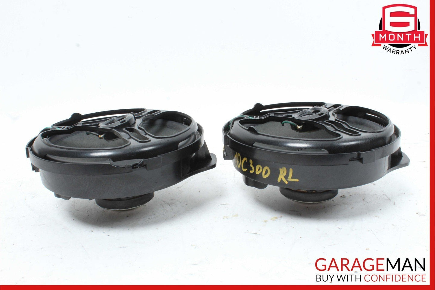 08-11 Mercedes W204 C300 Rear Right & Left Side Door Sound Speakers Set OEM