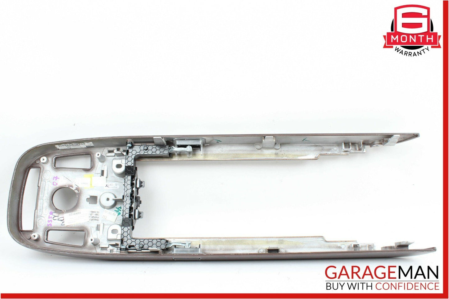 07-09 Mercedes W221 S450 S550 Front Center Console Armrest Trim Panel Wood Bezel