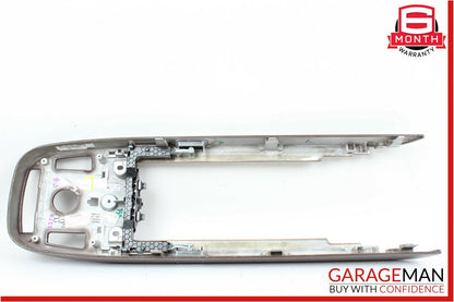 07-09 Mercedes W221 S450 S550 Front Center Console Armrest Trim Panel Wood Bezel
