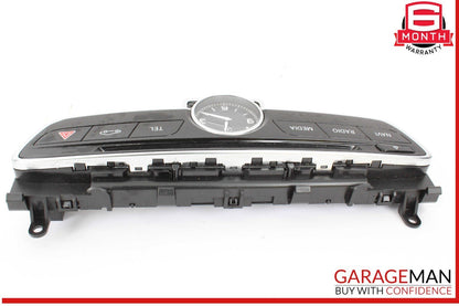 15-18 Mercedes W205 C300 Center Dashboard Hazard Control Switch w/ Clock Assy