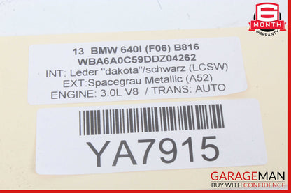 13-19 BMW 640i F06 Multi Band Antenna Module Left Driver Side OEM