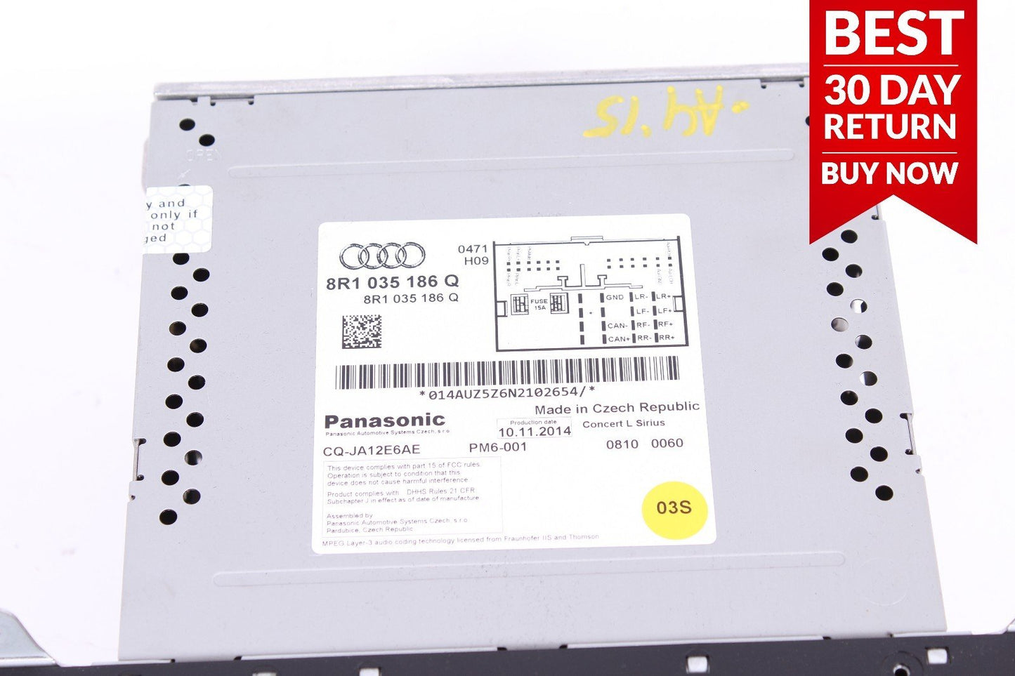 09-16 Audi A4 Panasonic Sound CD Player Satellite Radio Receiver Assembly OEM