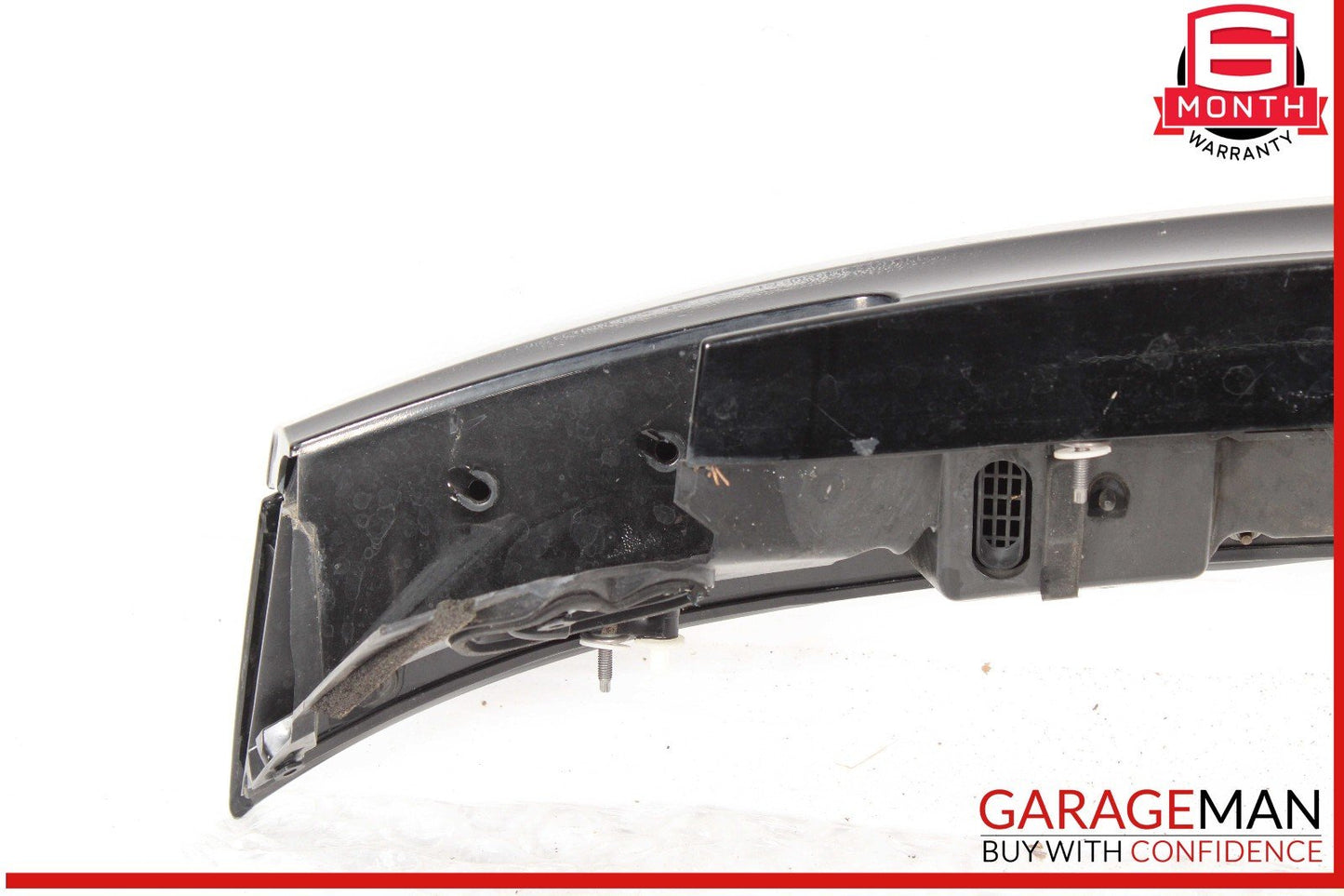 12-18 Audi A7 Rear Trunk Lid Tailgate Spoiler Panel Spoiler Mount Black OEM