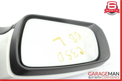 08-09 Mercedes W204 C350 C63 AMG Front Left Side Mirror Rear View Door White OEM