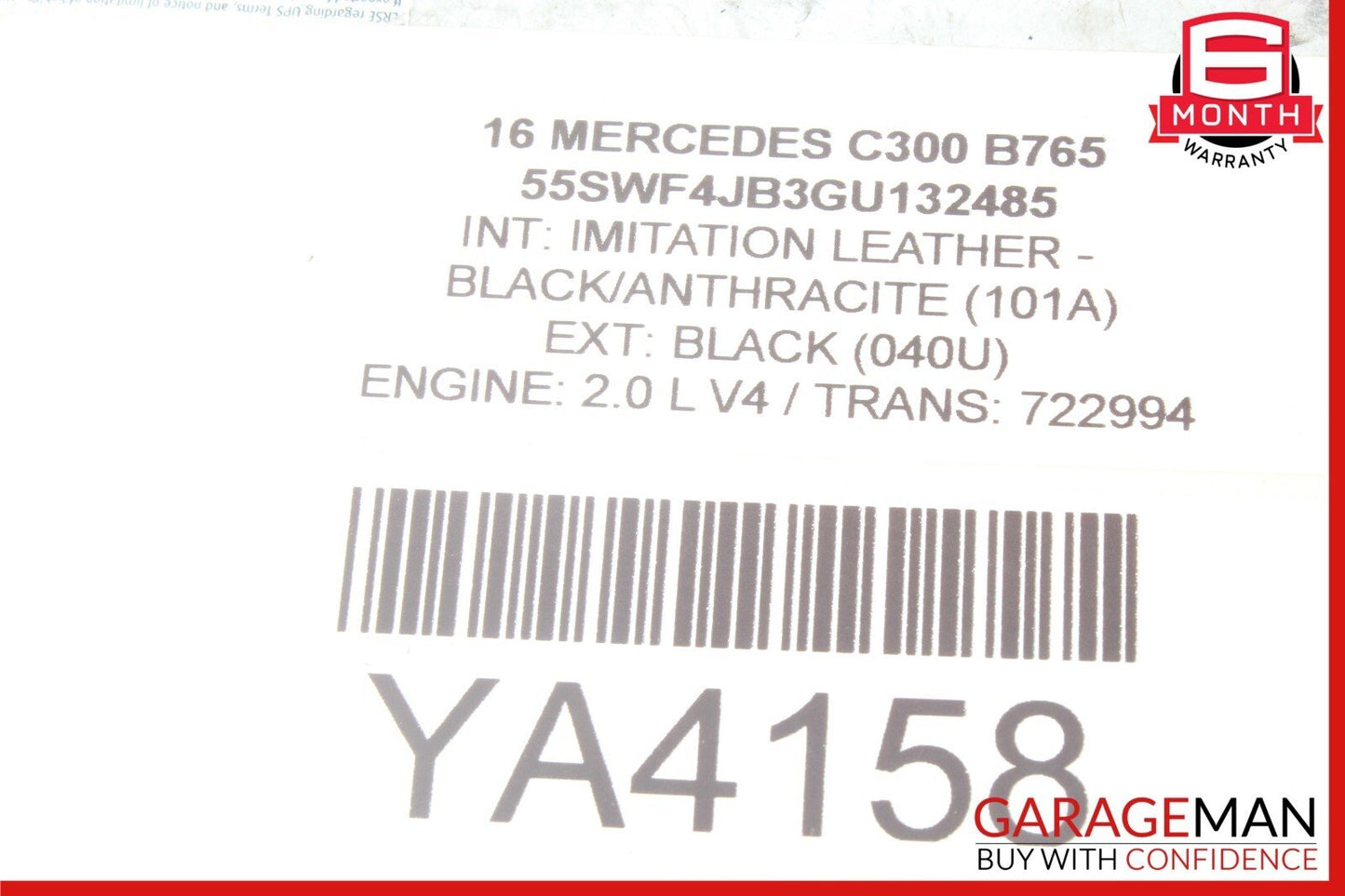 08-17 Mercedes W204 C250 Rear Right / Left Side Suspension Upper Control Arm OEM