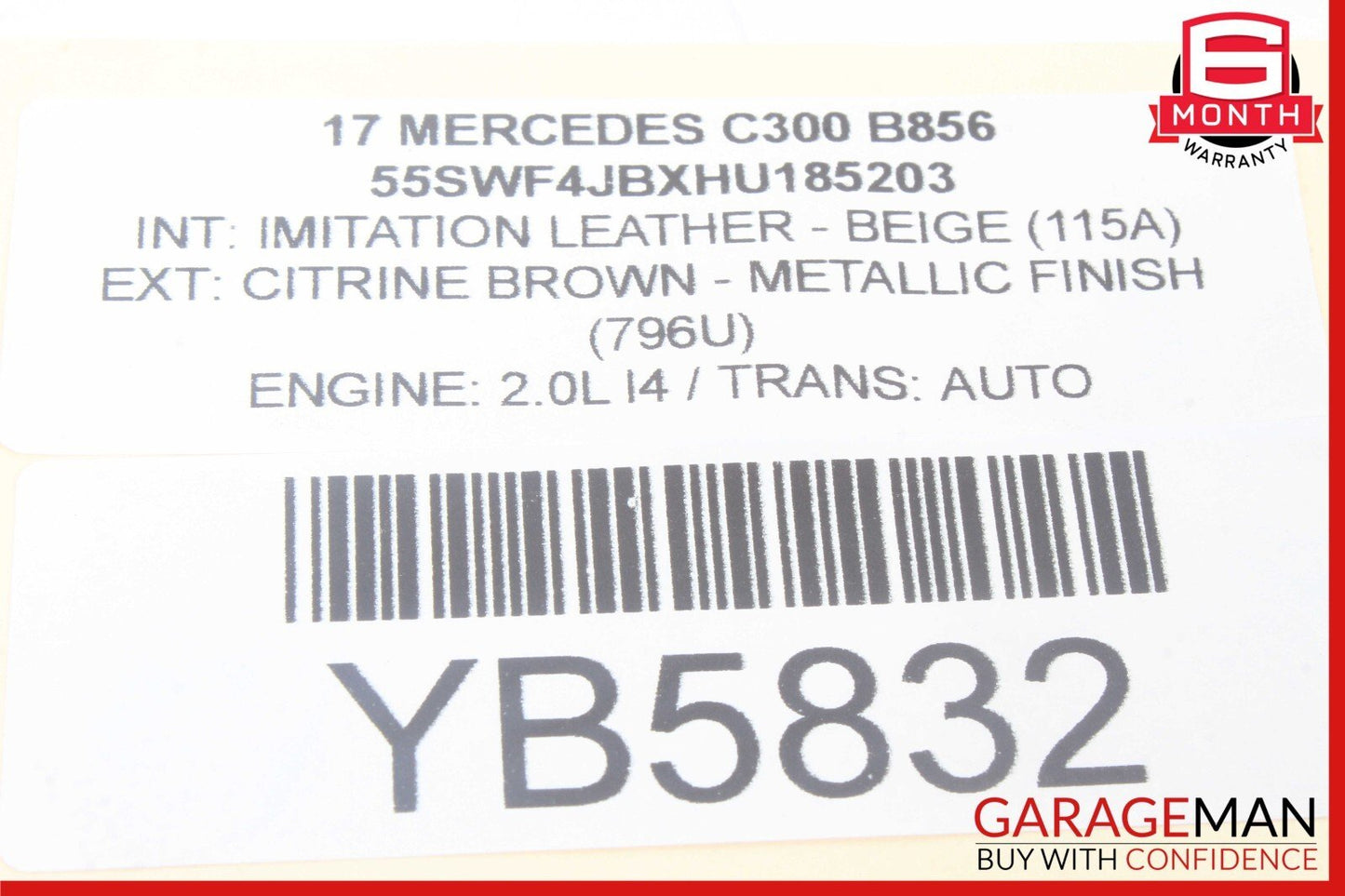 10-20 Mercedes W205 C300 E350 Rear Left / Right Suspension Upper Control Arm OEM