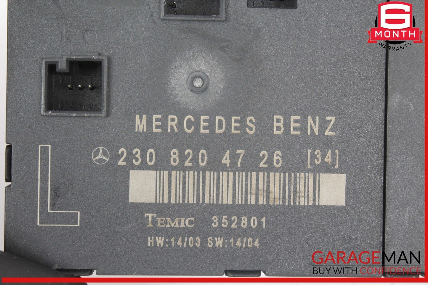 03-12 Mercedes R230 SL500 SL55 AMG Front Left Door Control Module 2308203526 OEM
