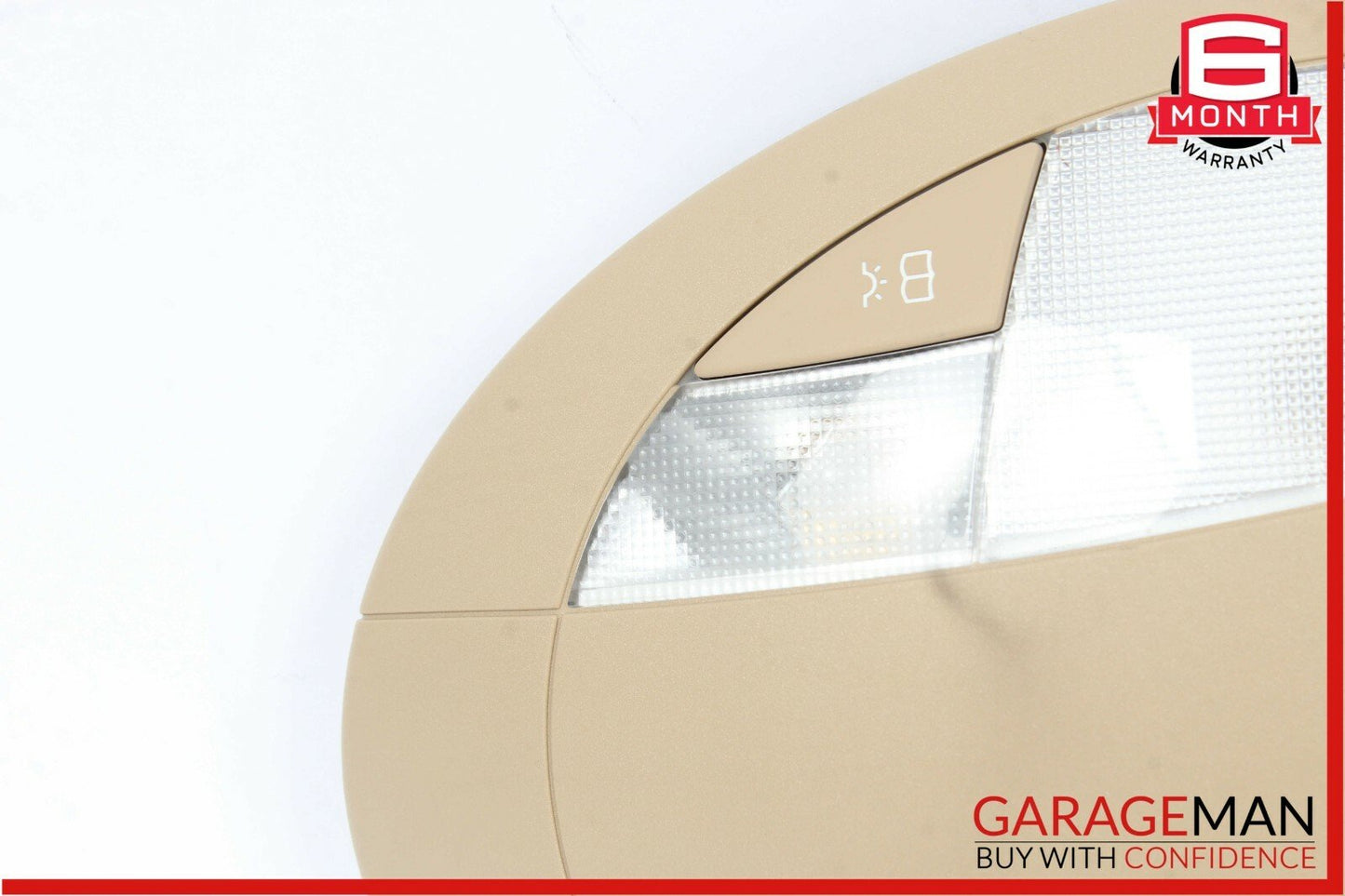 07-09 Mercedes W211 E350 E550 E63 AMG Rear Overhead Dome Light Reading Map Brown