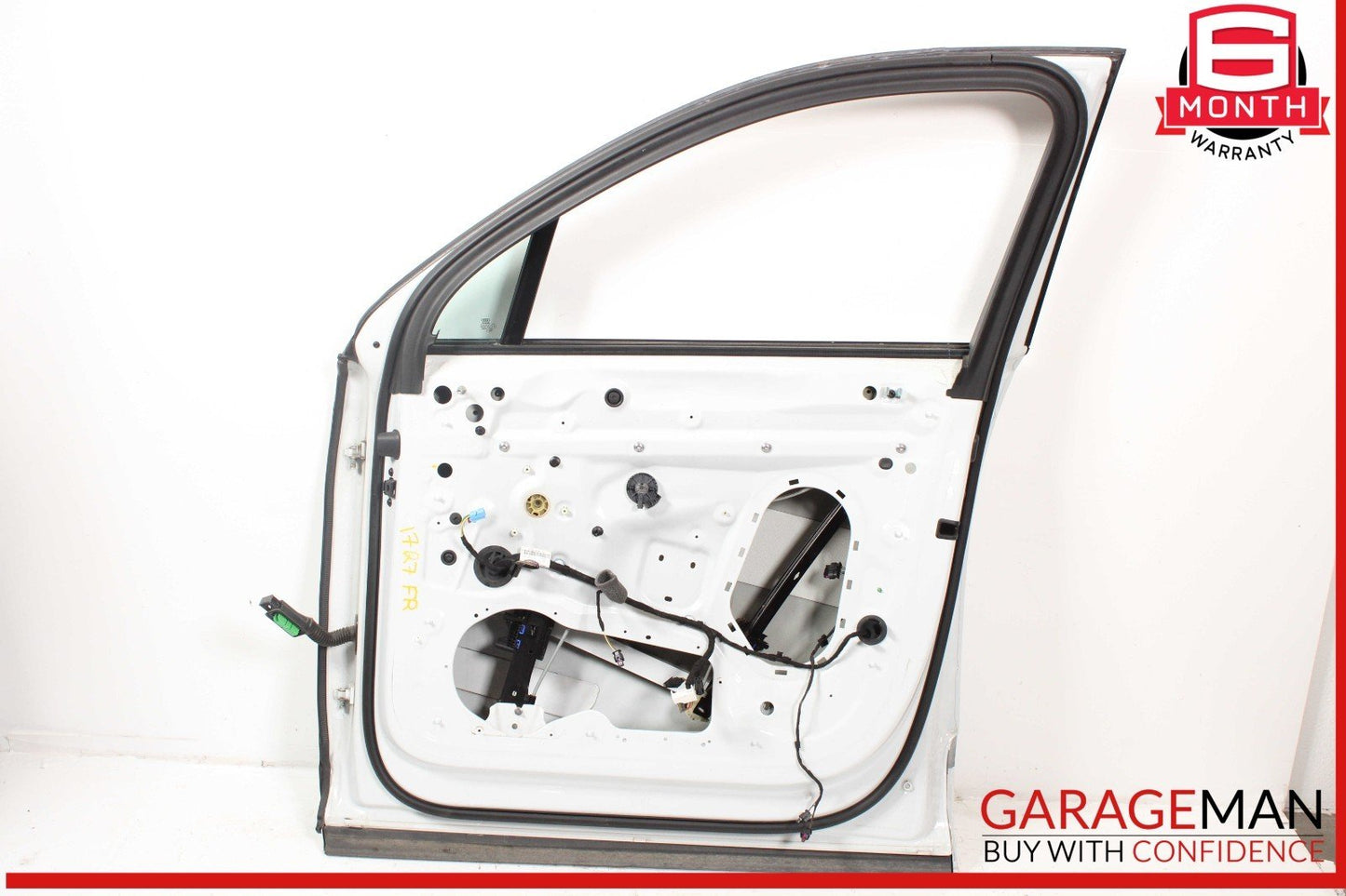 17-19 Audi Q7 Front Right Passenger Side Door Shell White OEM