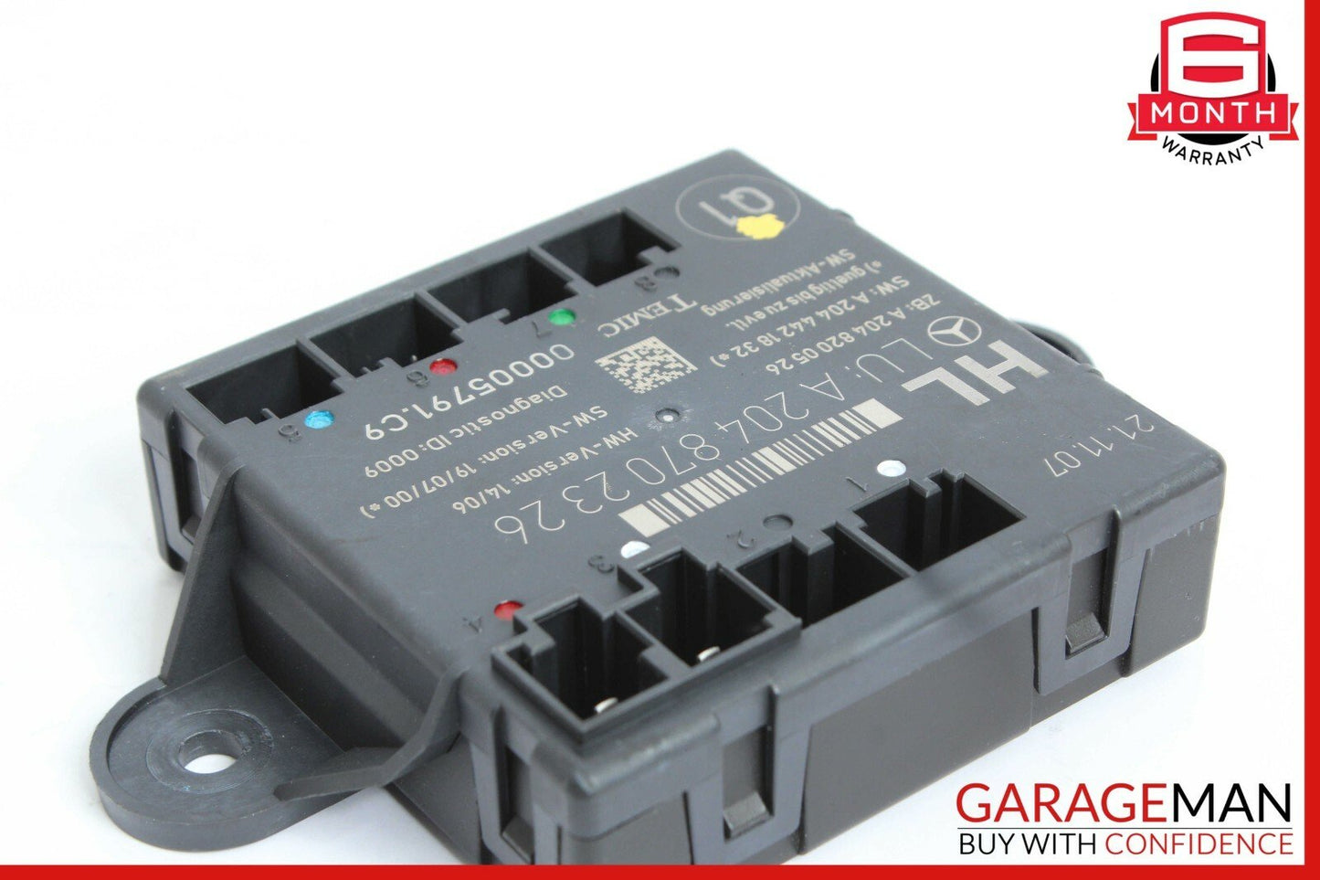 08-14 Mercedes W204 C300 C350 Rear Left Side Door Control Module 2048702326 OEM