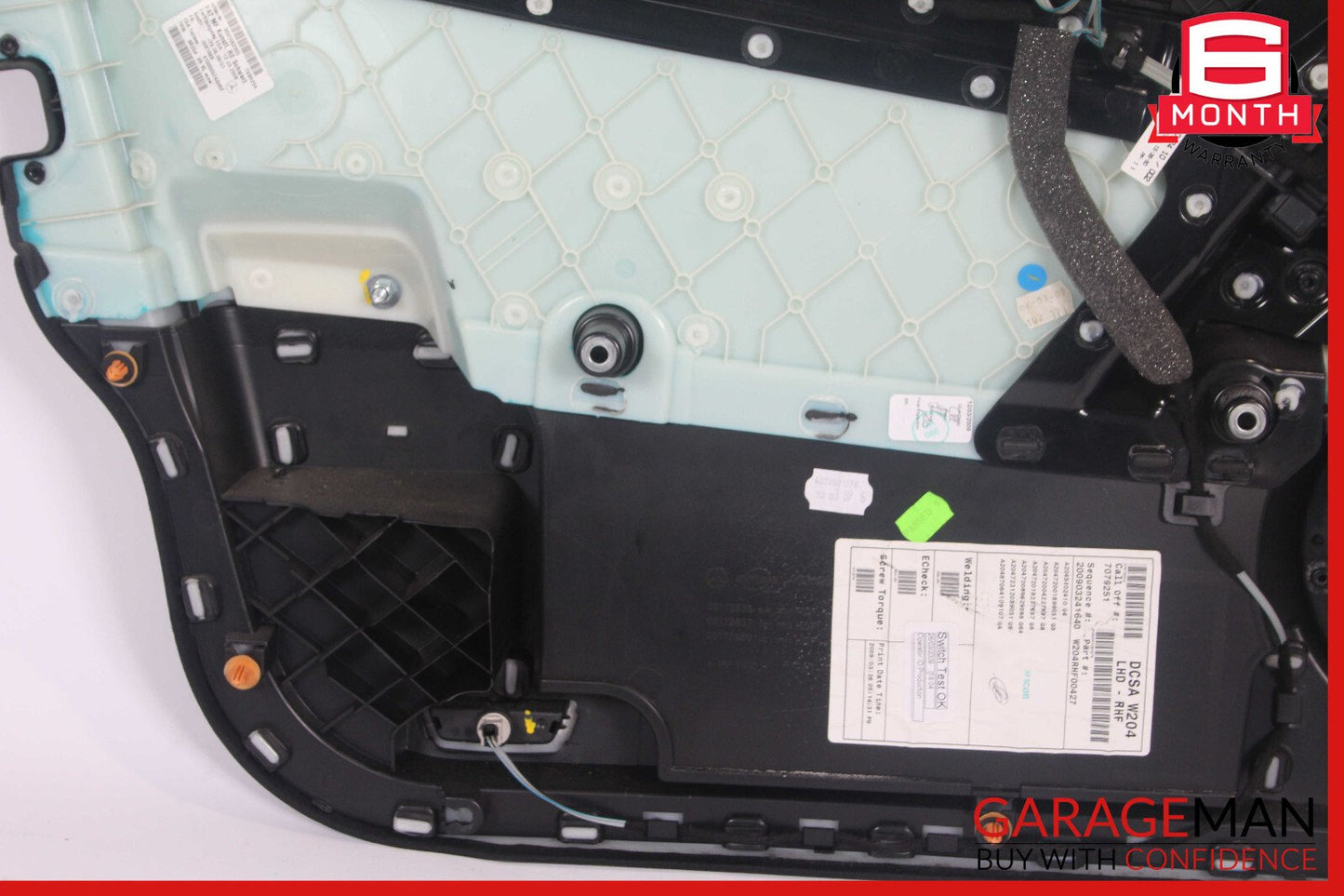 08-14 Mercedes W204 C250 C300 Sedan Front Right Side Interior Door Panel Black