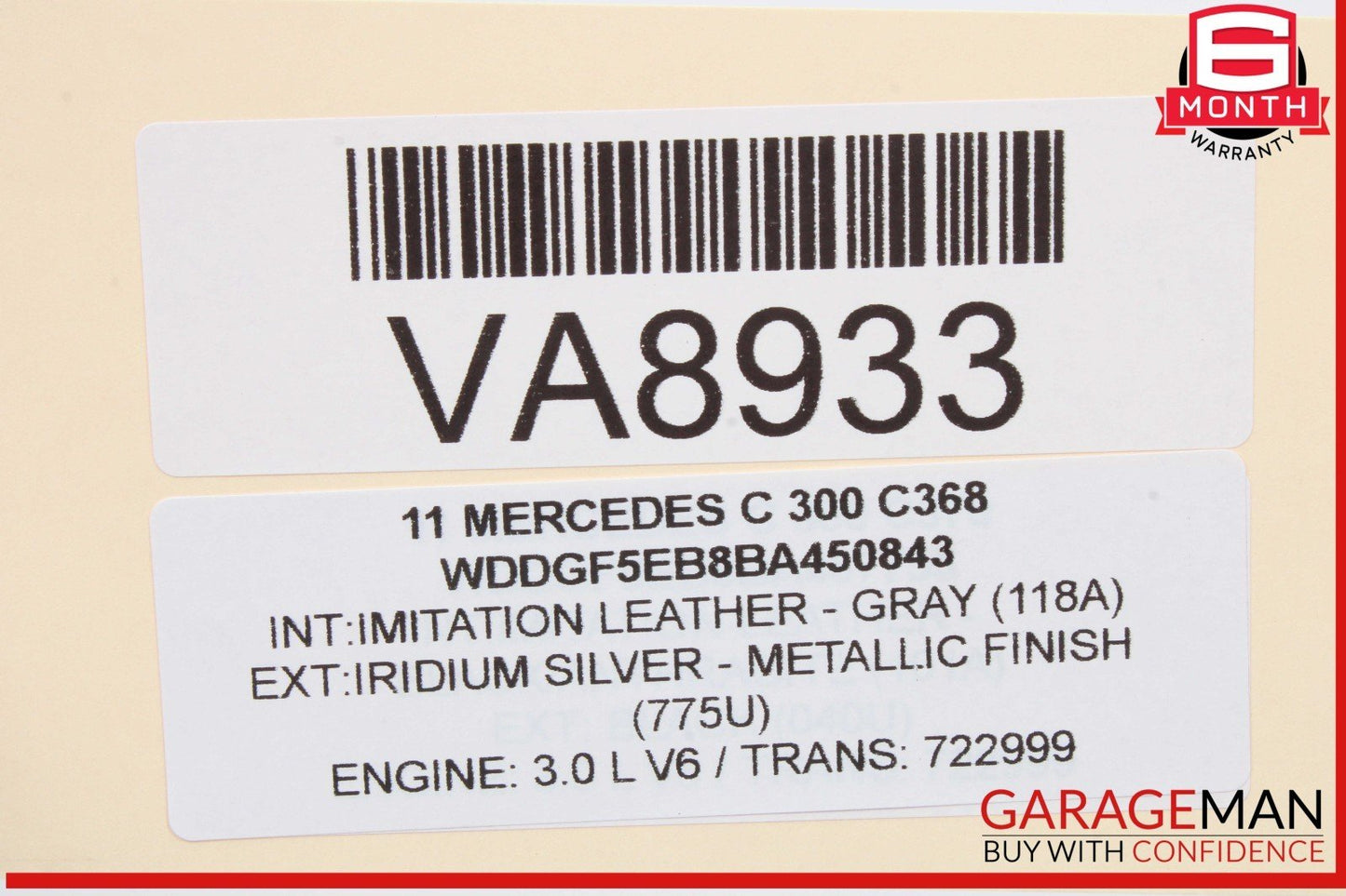 08-11 Mercedes W204 C300 Generator Alternator Bosch AL0191X OEM