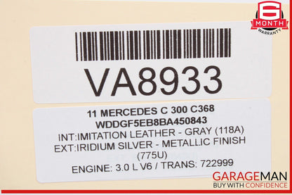 08-11 Mercedes W204 C300 Generator Alternator Bosch AL0191X OEM