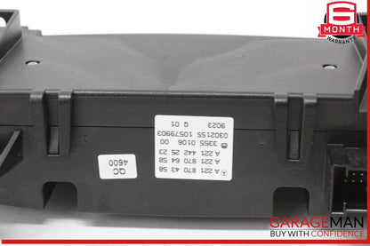 07-14 Mercedes W221 S550 CL550 S65 AMG A/C AC Heater Climate Control Switch OEM