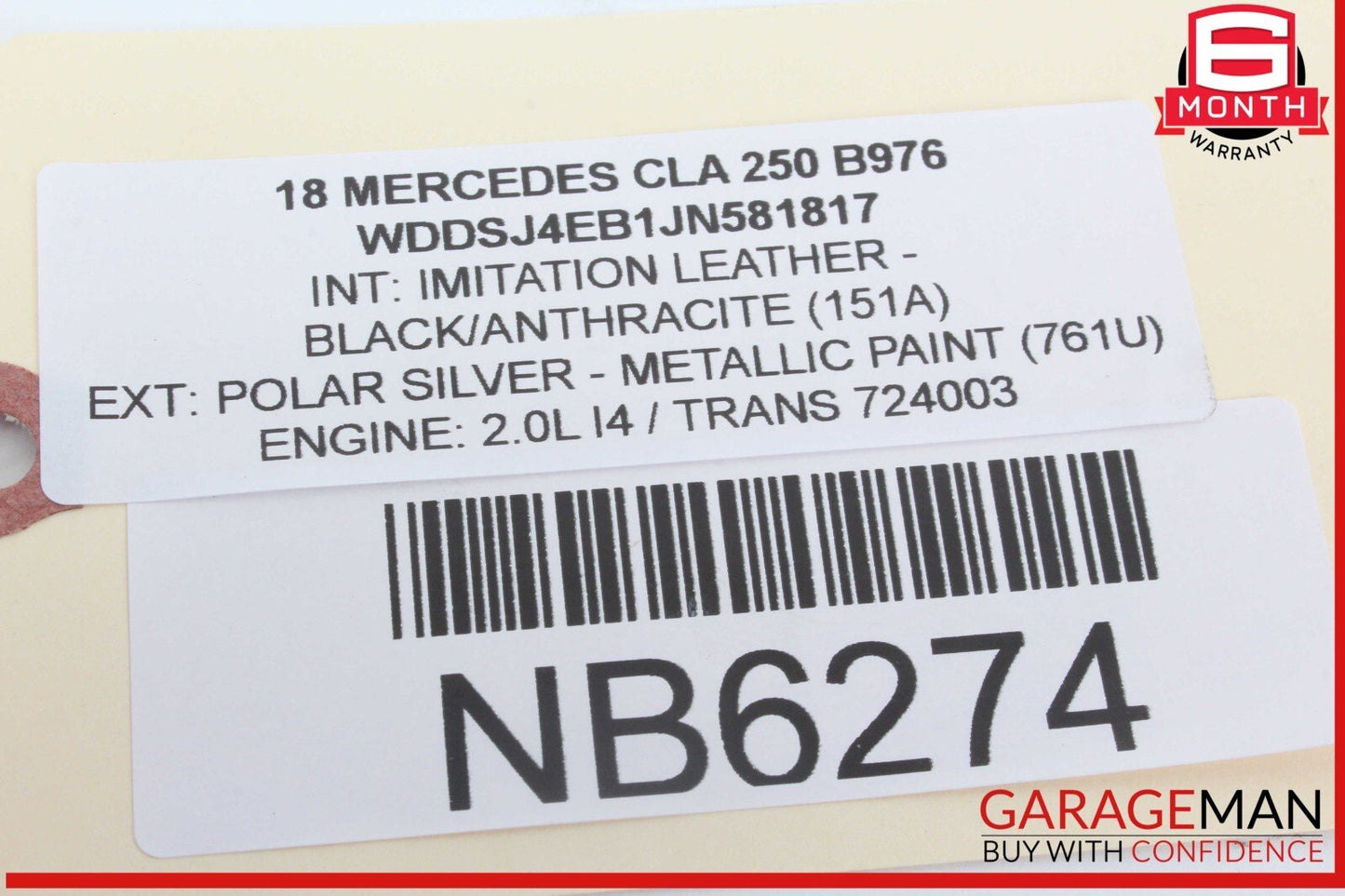 14-18 Mercedes W117 CLA250 CLA45 Rear Trunk Lid Lock Latch Actuator Mechanism