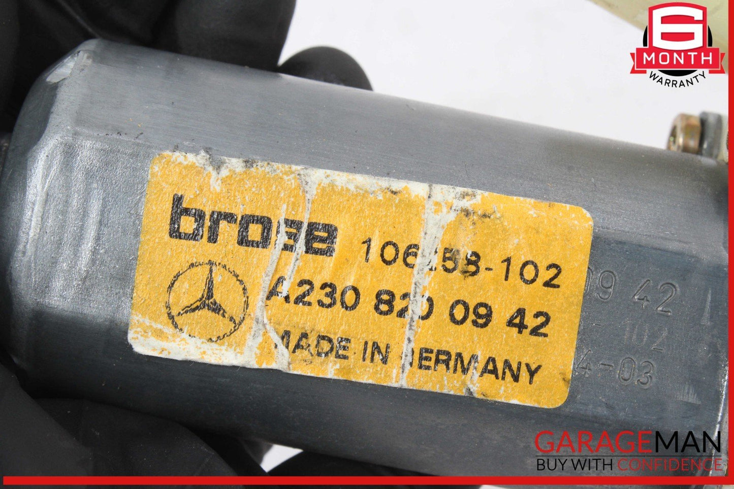 03-12 Mercedes R230 SL500 CL600 Front Left Side Door Window Regulator Motor OEM