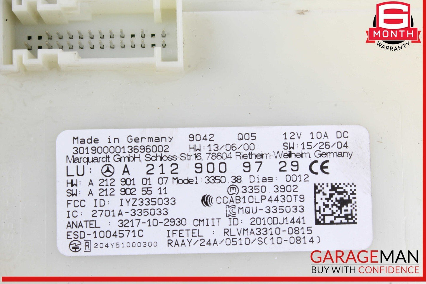 13-20 Mercedes R172 SLC300 SL550 ML400 Keyless Go Entry Control Module OEM