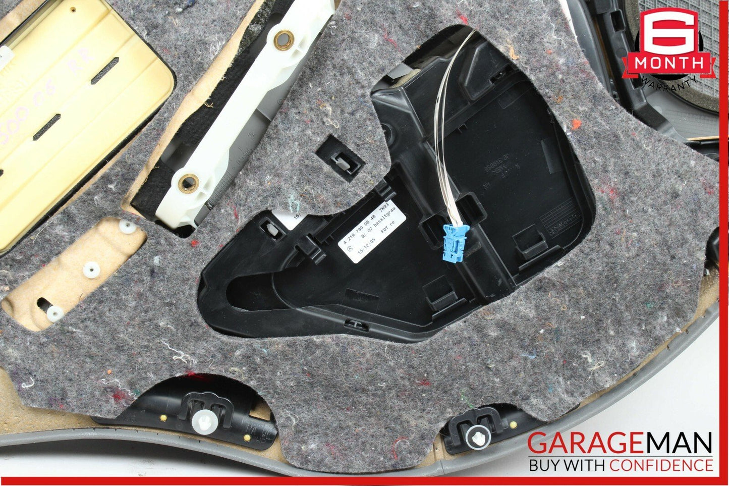 06-11 Mercedes W219 CLS500 CLS550 Rear Right Side Interior Door Panel Grey