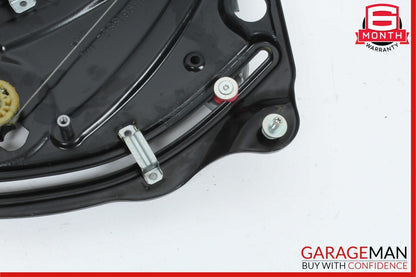 10-16 Mercedes W212 E350 Rear Right Door Window Regulator Frame w/o Motor