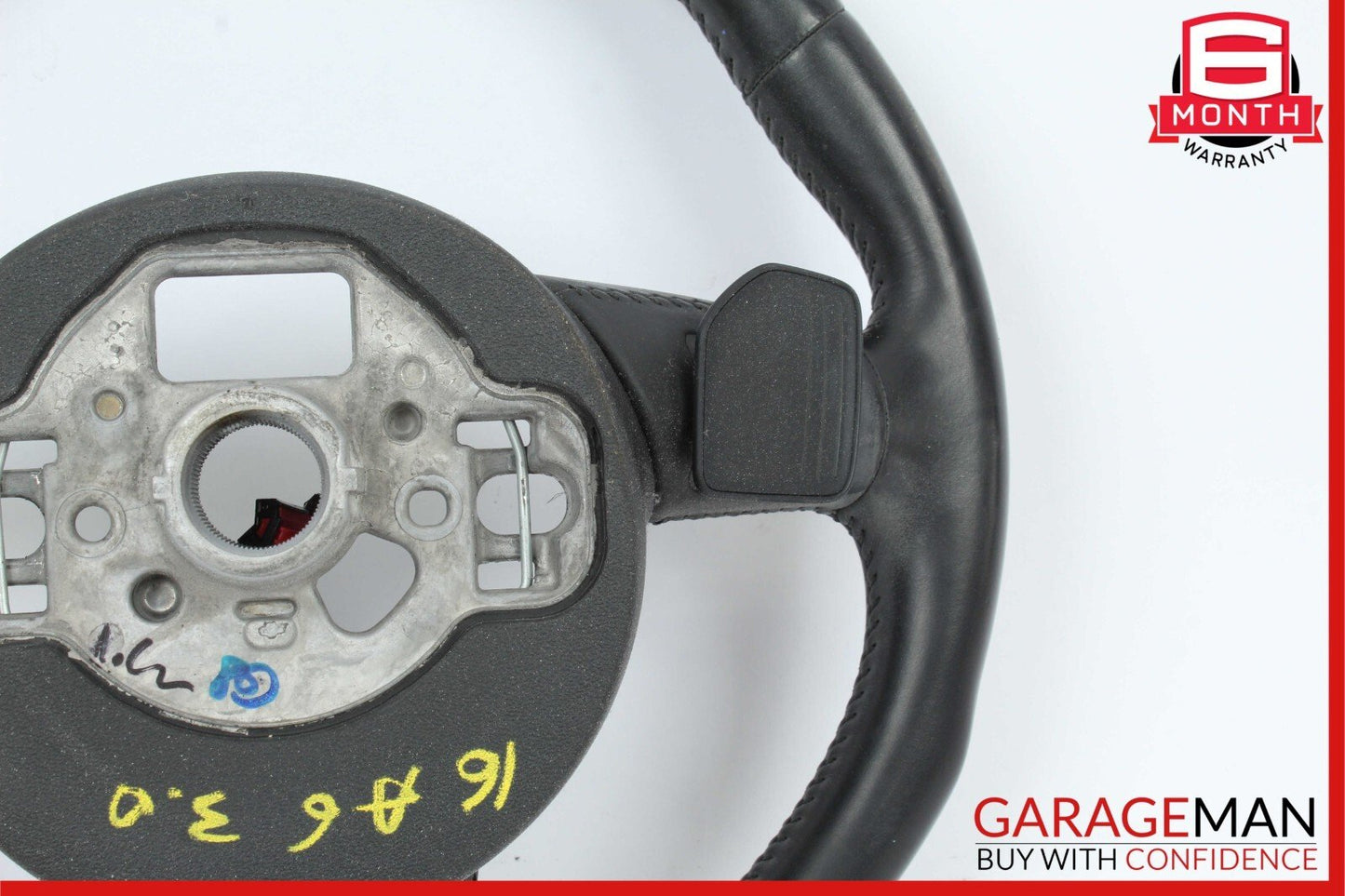 12-18 Audi A6 Steering Wheel w/ Paddle Shifter & Control Switch Assembly Black