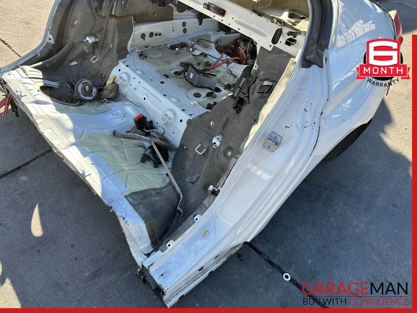 13-19 BMW 650i F06 Rear Trunk & Quarter Panel Body Structural Cut Assembly White