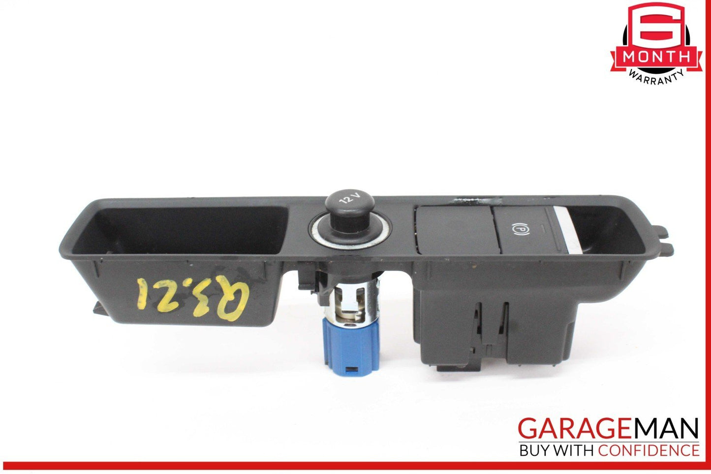 19-24 Audi Q3 Front Center Console Parking Brake Switch w/ Power Outlet OEM