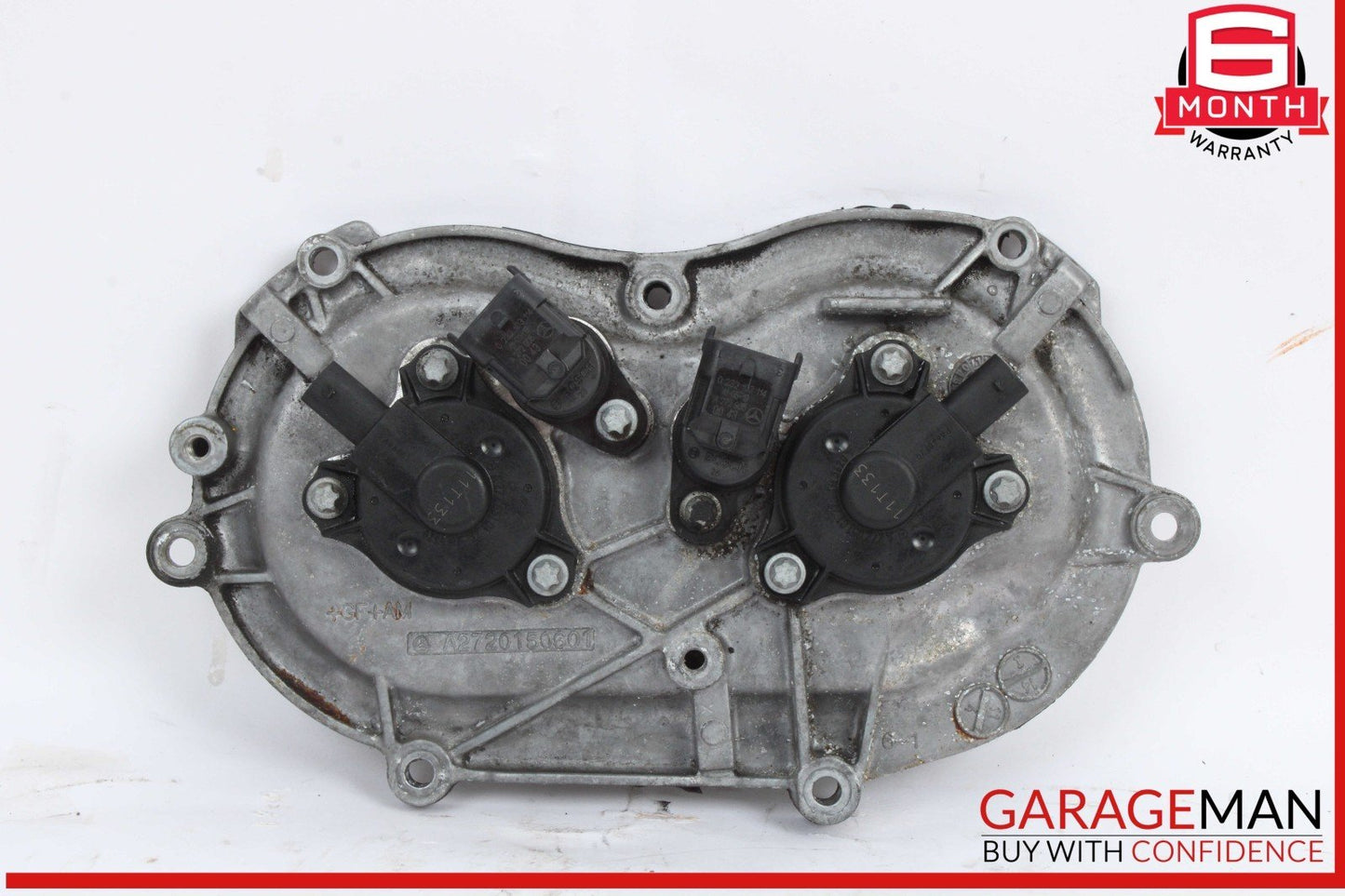 05-13 Mercedes W221 S400 Hybrid Front Right Engine Timing Chain Cover Plate OEM
