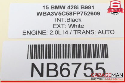 14-16 BMW 428i 435i Rear Electronic Body Fuse Control Module 9362395 OEM
