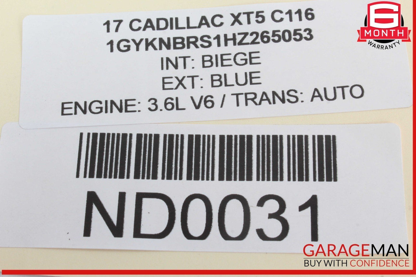 17-25 Cadillac XT5 Radiator Expansion Reservoir Surge Tank Bottle 23386455 OEM