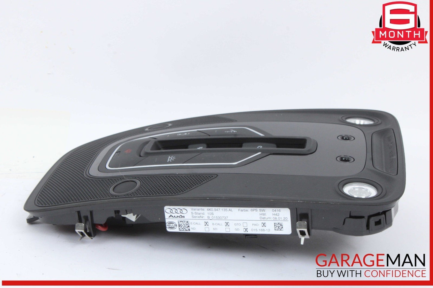 17-24 Audi S5 RS5 A4 A5 S4 Front Console Overhead Dome Light 4K0947135AB OEM