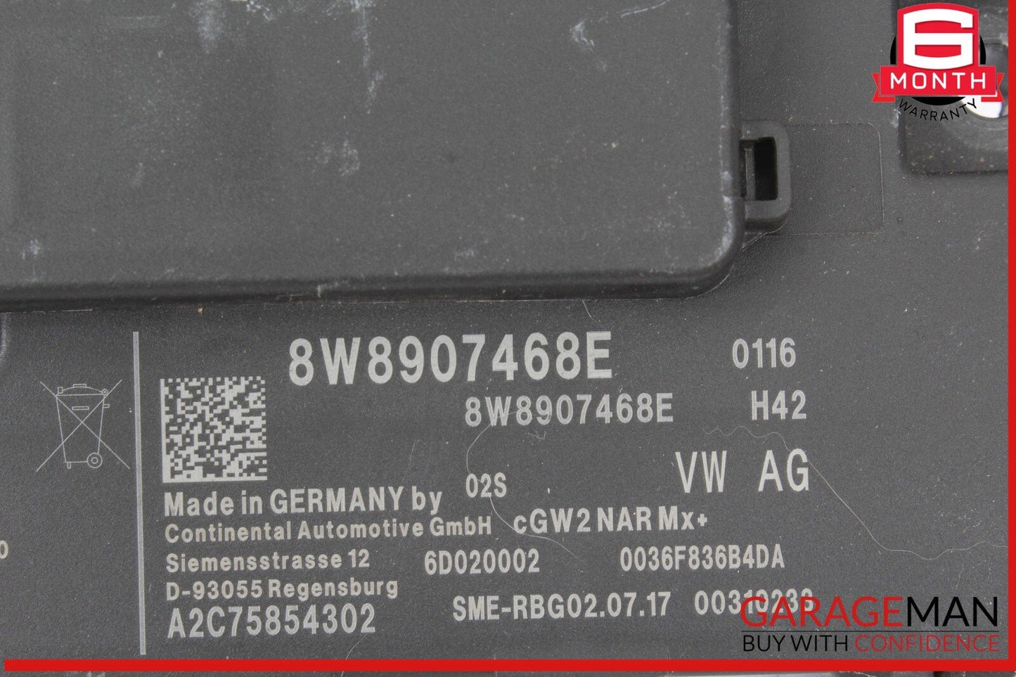 17-19 Audi A4 Allroad Network Gateway Display Control Module Unit 8W8907468F OEM