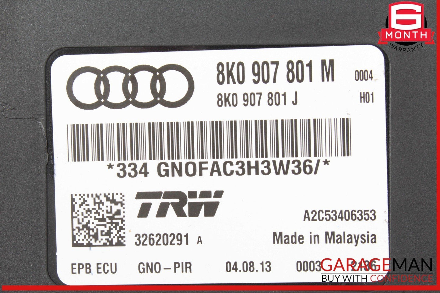 14-16 Audi SQ5 Parking Brake Computer Control Module Unit 8K0907801M OEM
