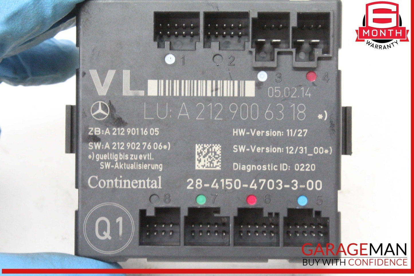 08-18 Mercedes X204 GLK350 4MATIC Front Left Side Door Control Module OEM