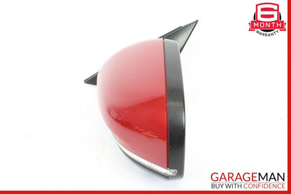 16-20 Jaguar XF Front Left Driver Side Door Rear View Mirror Red OEM