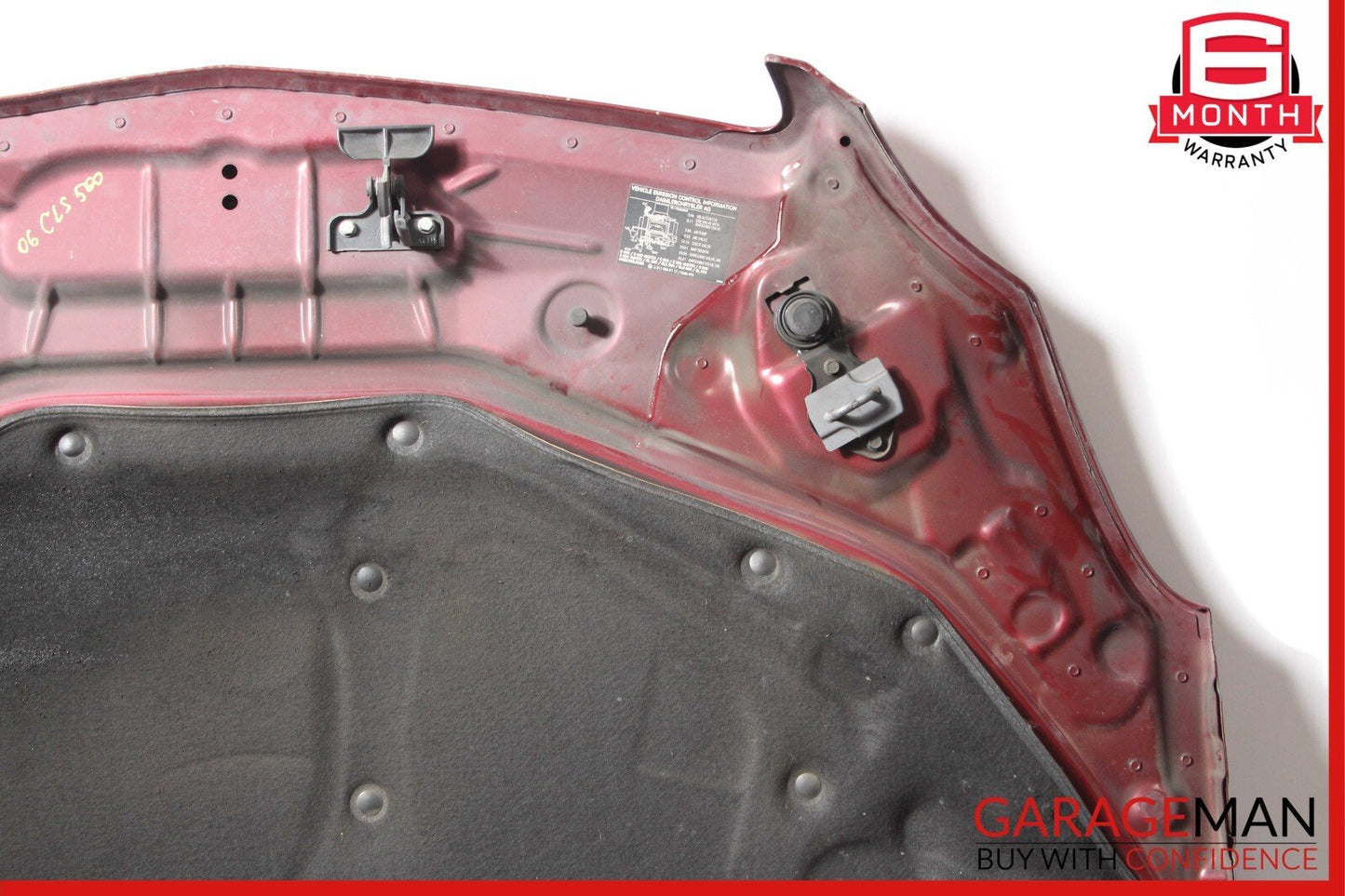 06-11 Mercedes W219 CLS500 CLS550 Front Hood Bonnet Cover Panel Assembly Red
