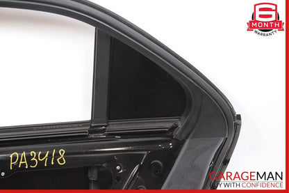 10-16 Mercedes W212 E500 Rear Right Passenger Side Exterior Door Shell Black OEM