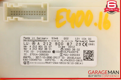 13-20 Mercedes W212 E400 GL450 CLA250 SL550 Keyless Go Entry Control Module OEM