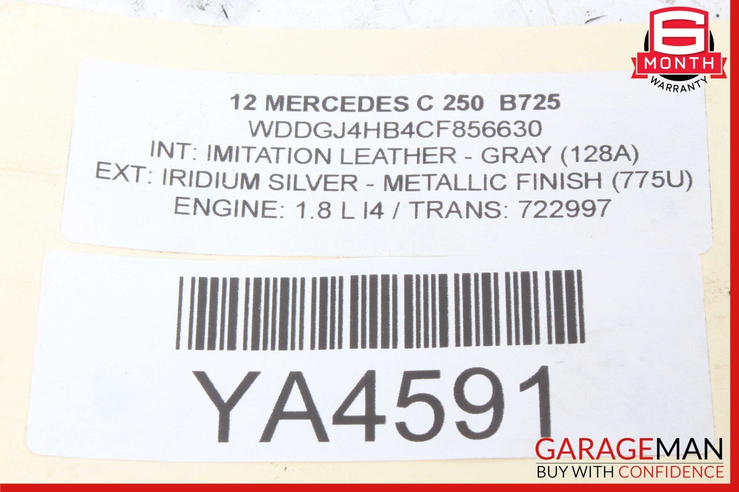 08-15 Mercedes W204 C250 C350 Front Left Side Suspension Upper Control Arm OEM