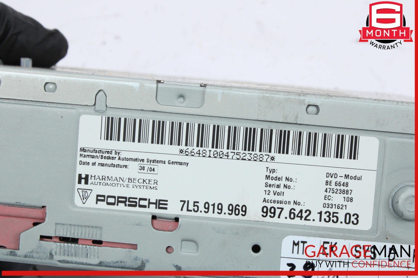 03-10 Porsche Cayenne S 955 957 Navigation GPS DVD Player 7L5919969 OEM