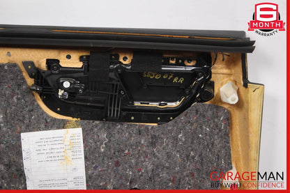 07-09 Mercedes W221 S550 Rear Right Interior Door Panel Trim Cover Assy Black